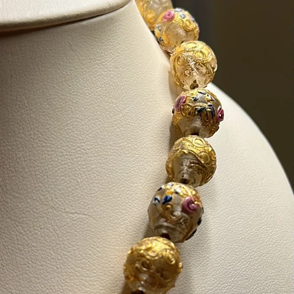 Venetian Glass Pendant Necklace - Picture 6 of 7